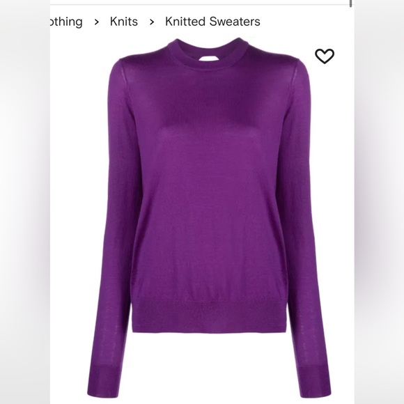 ZADIG & VOLTAIRE - KEYHOLE BACK SWEATER- PURPLE- SZE S- BRAND NEW - Picture 1 of 8
